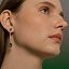 Pendientes plata de Salvatore con circonitas blancas y piedra verde 136A0678 